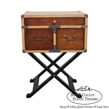 Authentic Models Campaign Style Chest on Frame Sided Table 