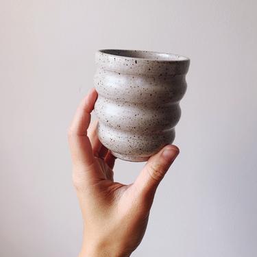 Wavy Baby wine cup // handmade pottery 