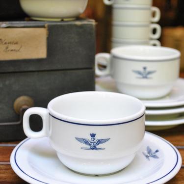 Vintage Italian Air Force Coffee Cup &amp; Saucer