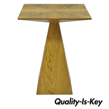 Harvey Probber Mid-Century Modern Wenge Wood Pyramid Occasional Side Table