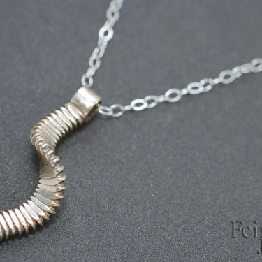 Tiny Twist Pendant in Sterling Silver - Free US Shipping 