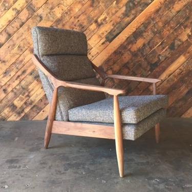 Custom  Danish Mid Century Style Lounge Chair 