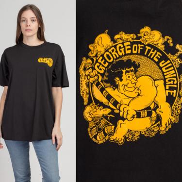 Vintage 1997 George Of The Jungle Crew T Shirt - Men's Large, Women's XL | 90s Authentic Graphic Movie Film Set Tee 