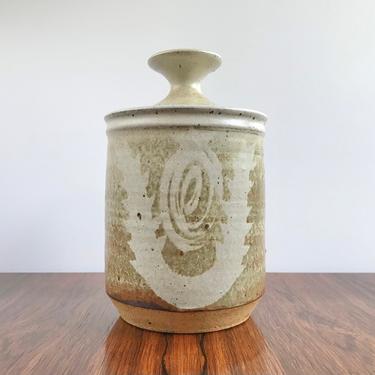Paul Pressburger Vintage Studio Pottery Lidded Jar 