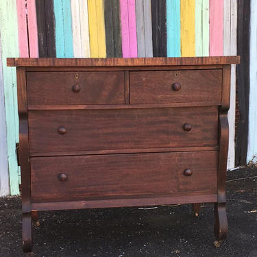 Antique Dresser Tiger Wood Dresser Empire Dresser Free Delivery
