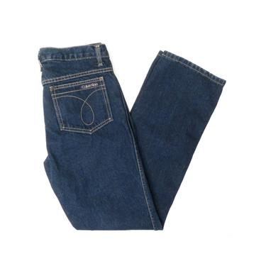 Vintage 70s/80s Calvin Klein Straight Leg Dark Wash Made In USA Jeans Size 30 x 32 