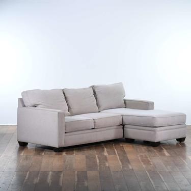 Contemporary Ivory Interchangeable Sectional Sofa