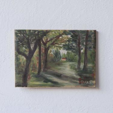 Wooded Path Oil Painting
