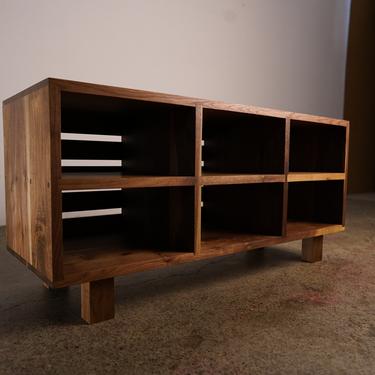 Joaquin Storage Bench, Modern Bathroom Bench, Foyer Bench Storage, Handcrafted Woodwork Bench (Shown in Walnut) 