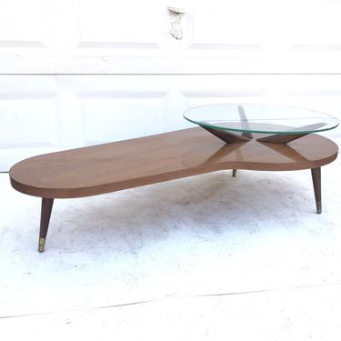 Mid-Century Modern Two-Tier Coffee Table 