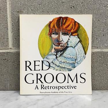 Vintage Red Grooms A Retrospective Book 1980s Pennsylvania Academy of Fine Art + 1956-1984 + Paper Art + Paintings + Home and Table Decor 