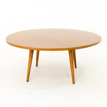 Paul McCobb for Planner Group Mid Century Teak Round Coffee Table 