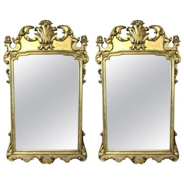 Hollywood Regency Italian Chippendale Style Wall Mirrors