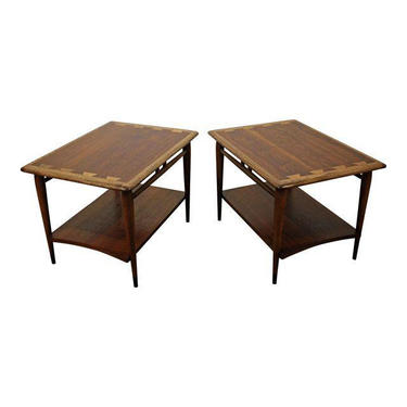 Pair of Mid-Century Danish Modern Andre Bus Lane Acclaim End Tables 900-05 