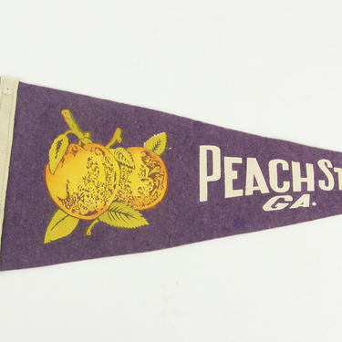 Peach State Georgia Purple Souvenir Pennant - 17&amp;quot; 