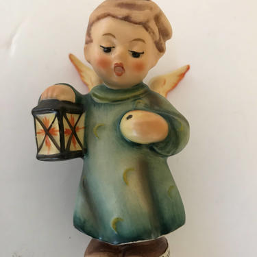 Vintage Goebel Hummel  W. Germany Nativity Standing Angel GOODNIGHT Figurine- Rare Find 