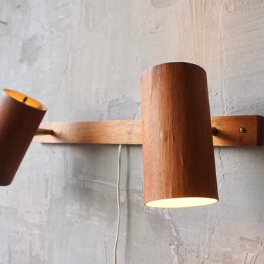 George Nelson 'Holzzylinder' Wall Lamps 