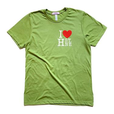 I ❤️ H ST NE - Hand Over Heart Graphic Tee (Heather Green)