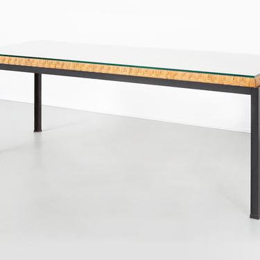 Danny Ho Fong Hand-Woven Reed Dining Table 