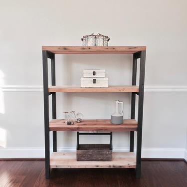 The &quot;Madison&quot;  Bookshelf - Reclaimed Wood & Steel - Multiple Sizes Available 