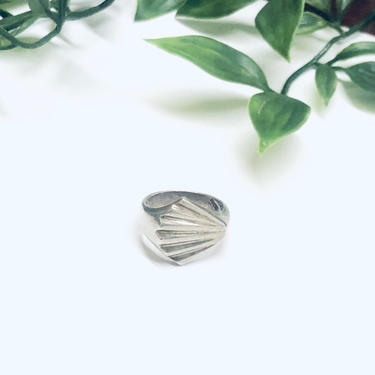 Silver Shell Ring, Vintage Silver Ring, Taxco Silver Ring, Minimalist Style Jewelry, Vintage Silver Jewelry 