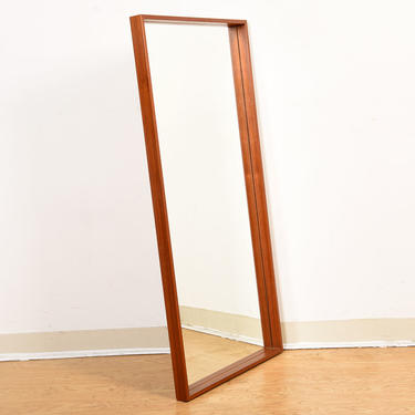 Dux Swedish Modern Teak Rectangular Mirror