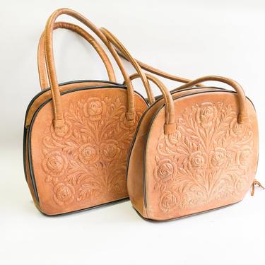 1950s Tooled Leather Handbags | Tooled Leather Purse 