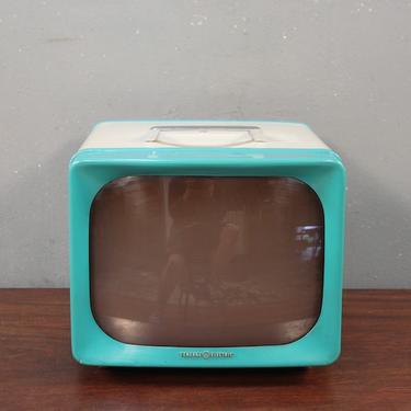1950s Atomic Aqua General Electric Portable Television – ONLINE ONLY