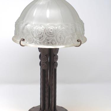 (Attributed to) Subes/Genet et Michon Art Deco Lamp (#1436)