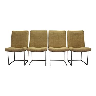 Set of 4 Mid-Century Danish Modern Milo Baughman Thayer Coggin Dining Chairs 