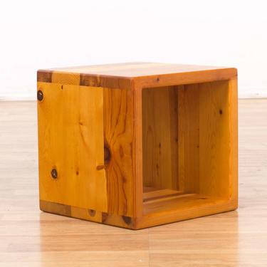 Pine Rounded Cube Storage Shelf 1