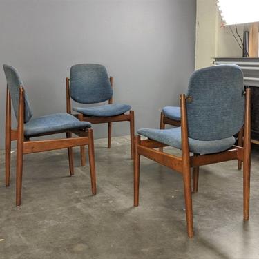 CUSTOM FOR HALA: 6 Arne Vodder Dining Chairs Model 183 