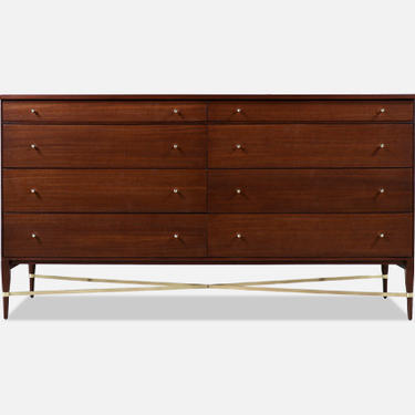 Paul McCobb &quot;Irwin Collection&quot; Dresser with Brass Accents for Calvin Furniture