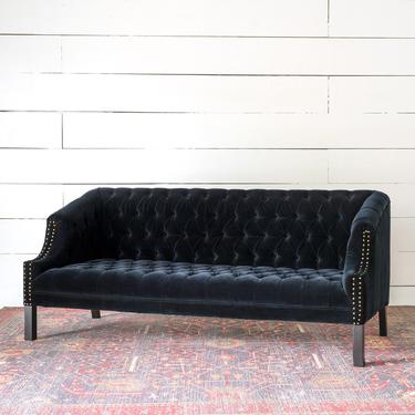 Velvet Obsidian Sofa