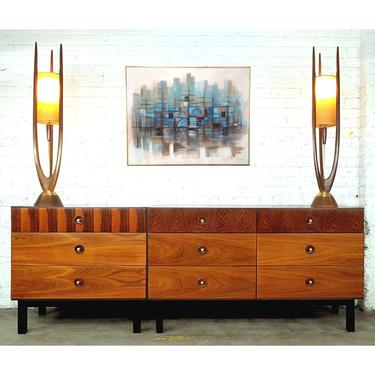 Exceptional Rosewood Walnut MCM Ex Long Credenza D