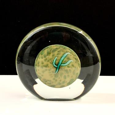 Art Glass Paperweight Sculpture 5”H Hal David Berger? Free Shipping 