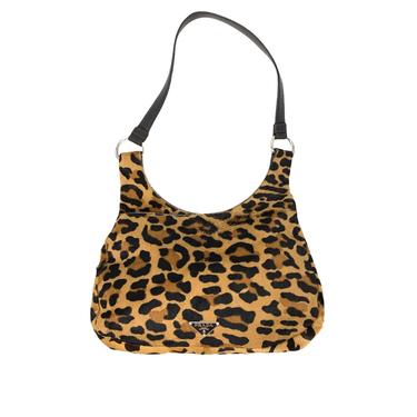 Prada Cheetah Calf Hair Mini Shoulder Bag