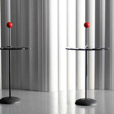 Glass and Metal tables by Fontana Arte