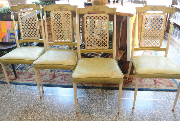 Plastic cane Chairs - $38 each 5 available