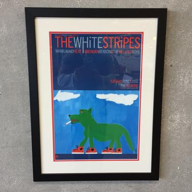 Framed White Stripes 2002 at the Fillmore Concert Poster