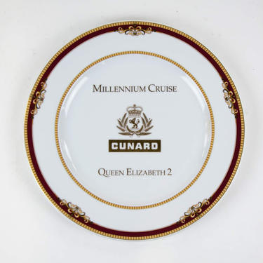 Rare Eschenbach Queen Elizabeth 2 Millennium Cruise Plate 