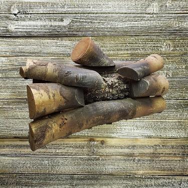 Vintage Fireplace Insert, Electric Logs, Motion Flaming Fire Rotating Burning Wood Logs, Faux Wooden Fire, Rustic Country Farmhouse Decor 