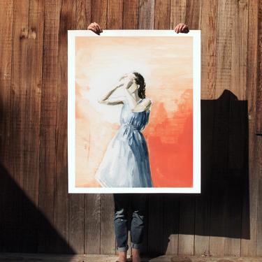 Flare . extra large wall art . giclee print 