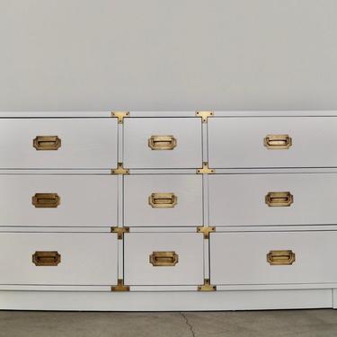 Gorgeous 1960's Mid-century Hollywood Regency Campaign Dresser by Drexel - Professionally Refinished! 