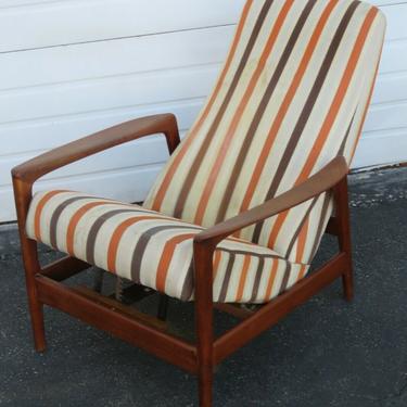 Mid Century Modern Folke Ohlsson DUX Reclining Lounge Chair 1894