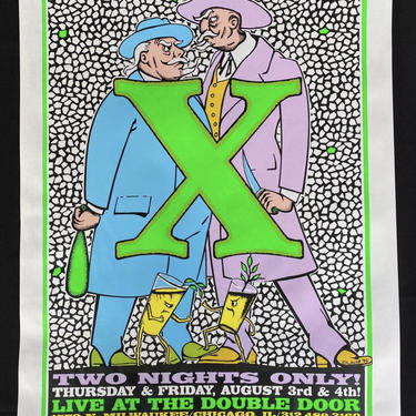 Vintage concert poster X original concert poster silkscreen venue poster 