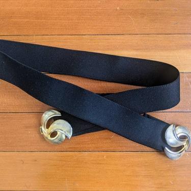 Vintage Black Belt by BTvintageclothes