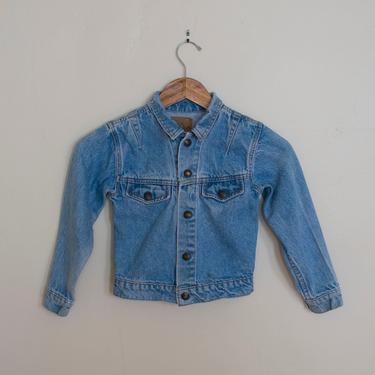 1970s Toddler Denim Jacket / Vintage Jean Jacket 2T / 3T Vintage / Kids Vintage / Childrens Vintage / Vintage Denim Jacket Toddler Vintage 