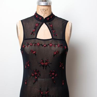 Vintage Beaded Mesh Dress | Vivienne Tam 