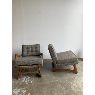 Sculptural Pearsall Style Mid Century Lounge Chairs- pair 